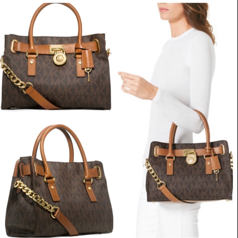 MICHAEL Michael Kors Hamilton MK Logo Satchel